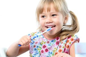 Girl Brushing Teeth - KidSmile Dental